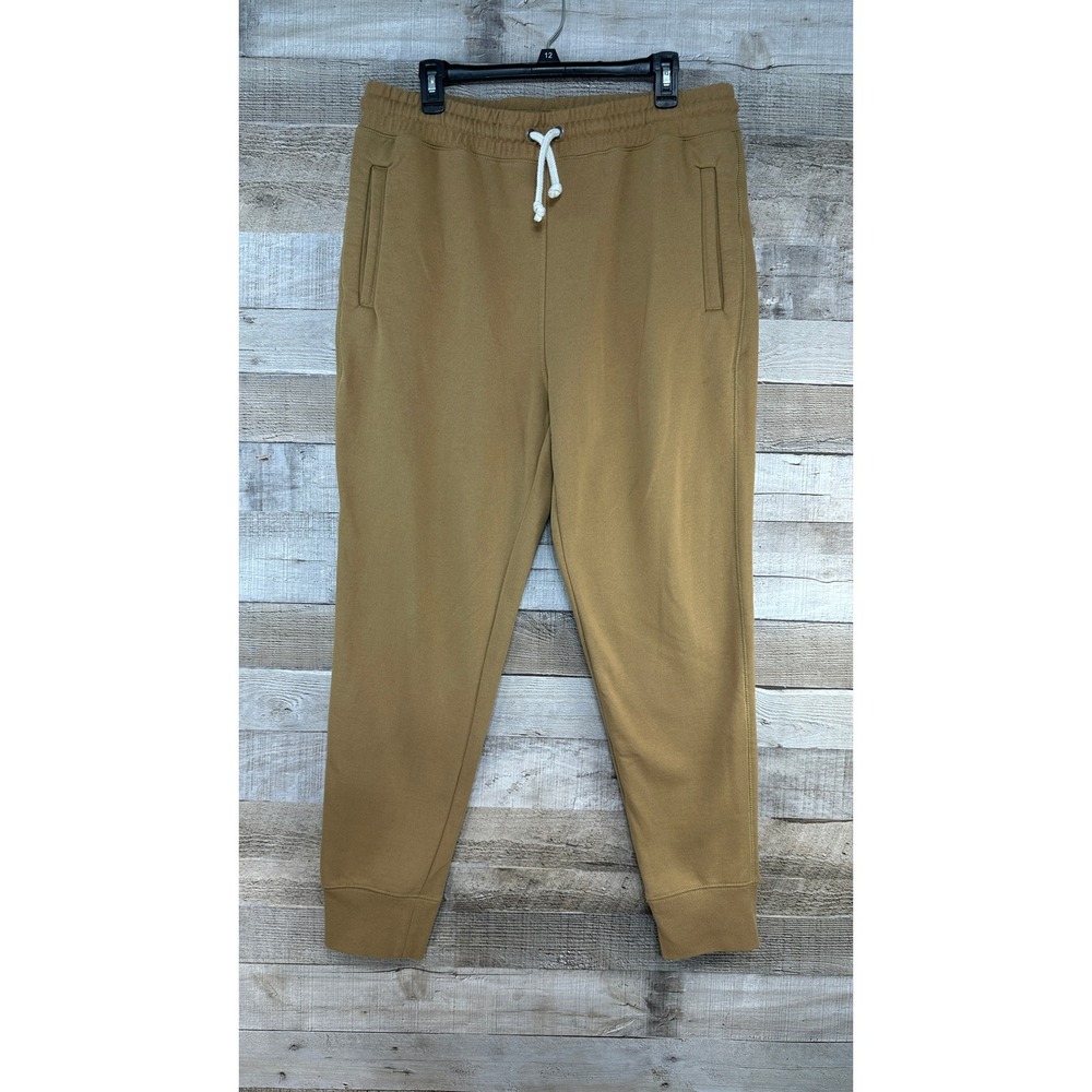 The North Face Mens Heritage Patch Joggers Kelp Tan Brown Sweatpants Large L